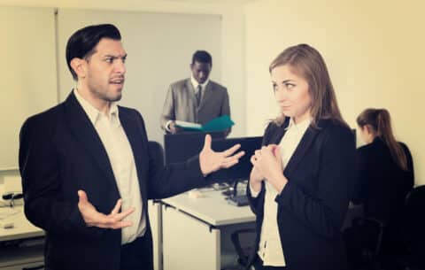 manager involved in conflict resolution