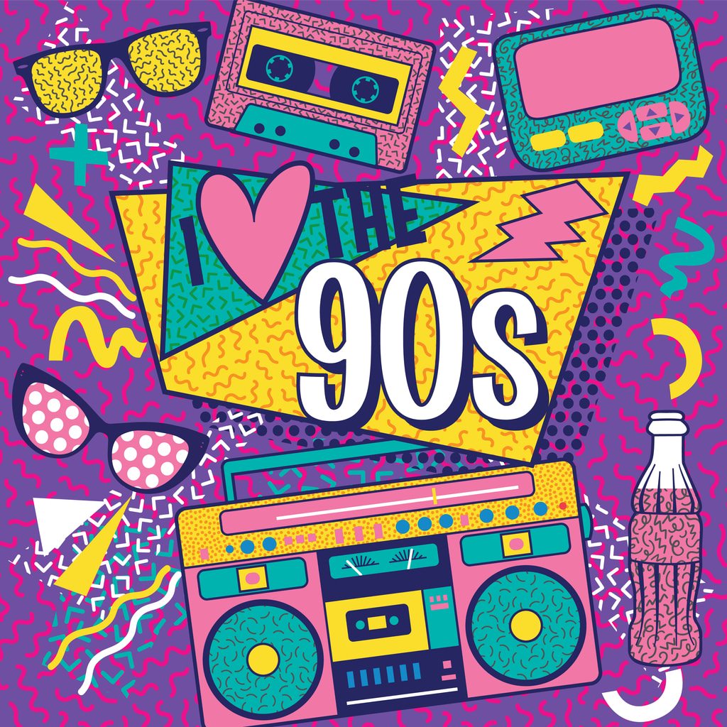 retro 90s style - 2022 web design trends