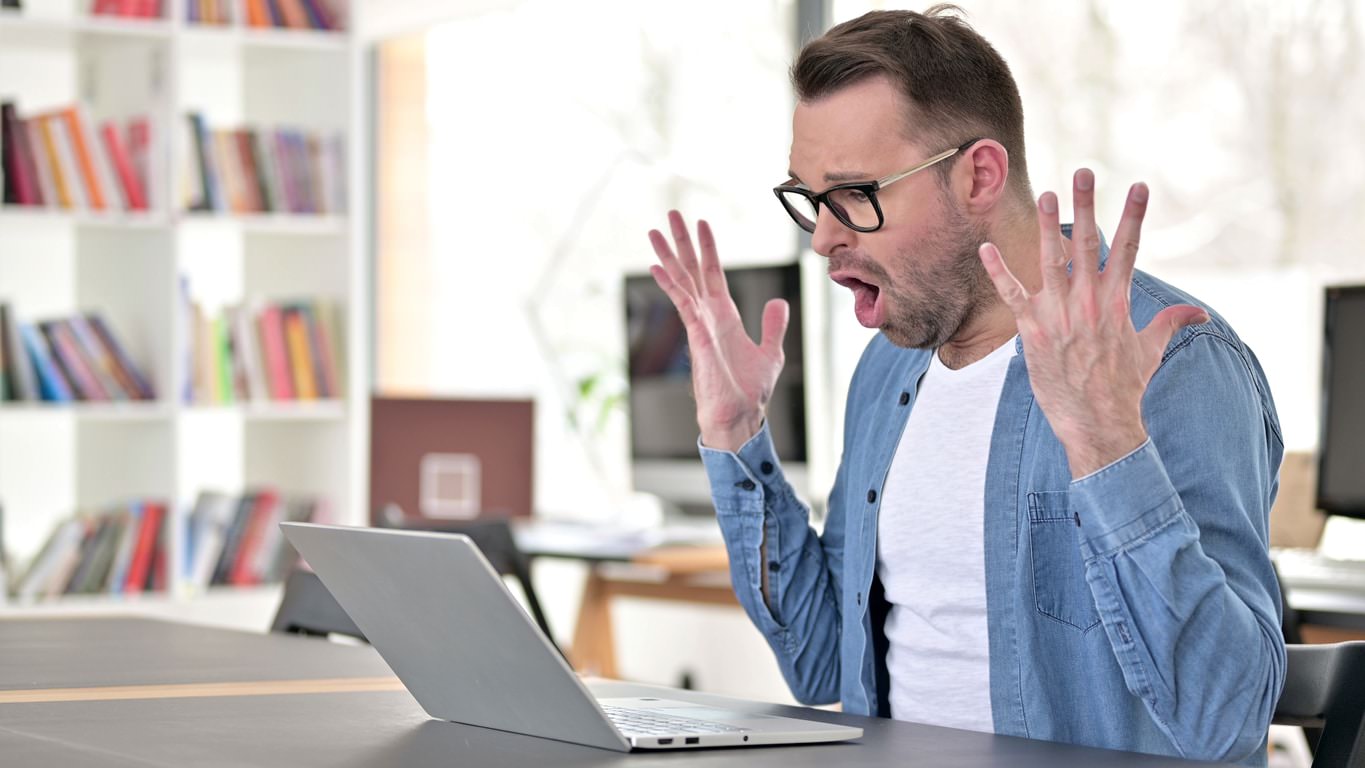 website user frustrated over slow site speed