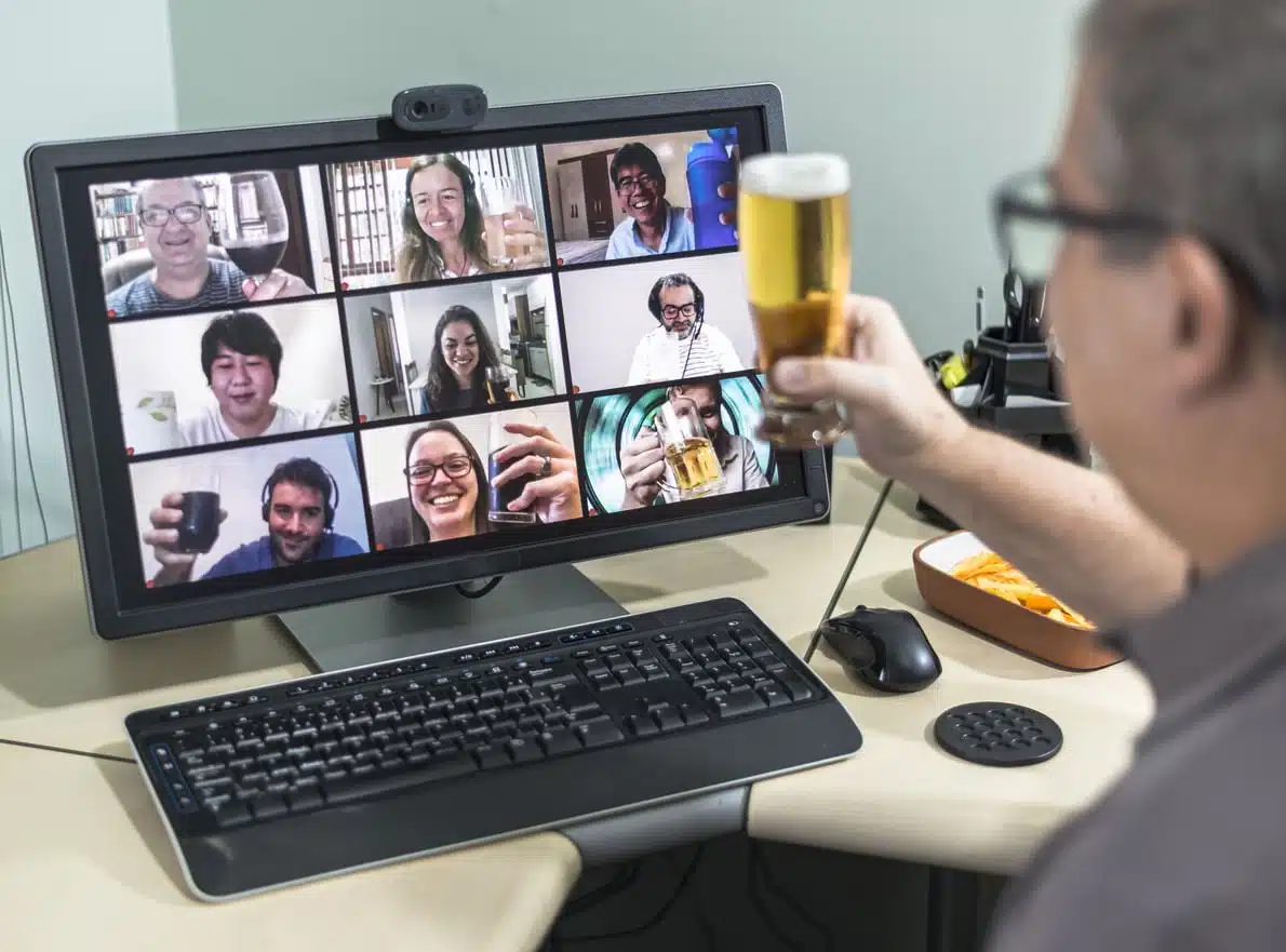 fostering remote employee engagement with Zoom happy hours