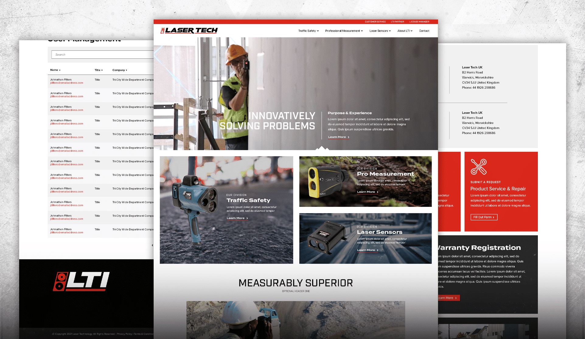 LaserTech WordPress Website Design Project by Webolutions Digital Marketing Agency